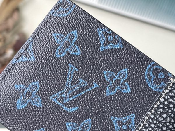 Louis Vuitton Blue Suit Clip Wallet - Image 6