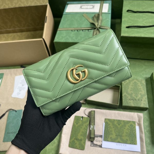 Gucci GG Marmont series flip wallet