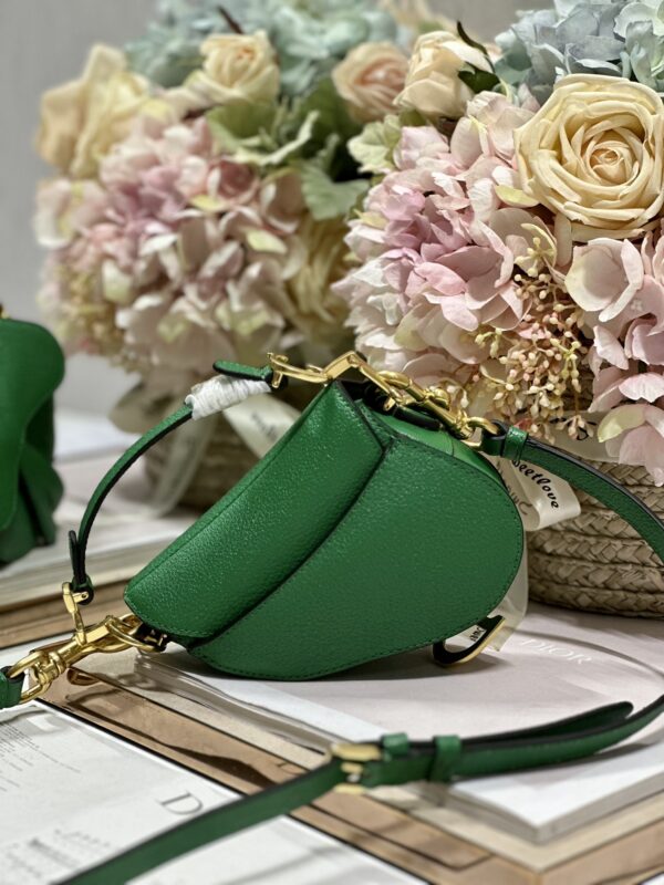 Dior Super Mini Saddle Bag - Green - Image 5